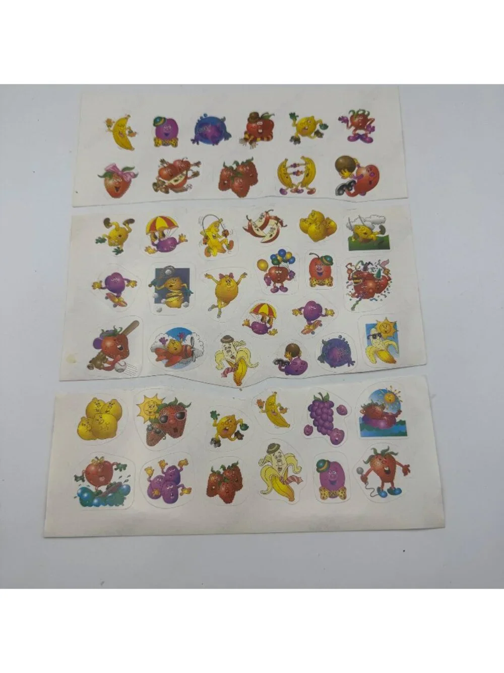 Vintage Highlights For Children Scratch & Sniff Fruit Stickers Lot